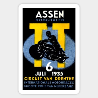 1935 International Motorcycle Race Sticker